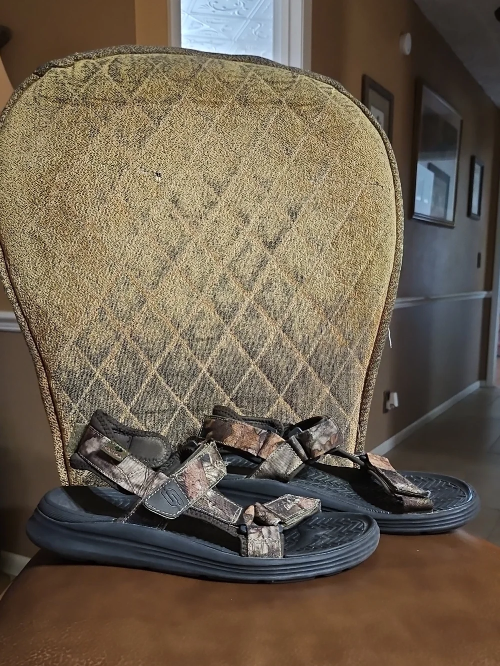 Skechers Relaxed Fit Sargo Namor Sport Sandals Shoes Mossy Oak Camo Print Brown
